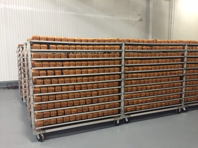 Roskam foods bread cooling racks - front view