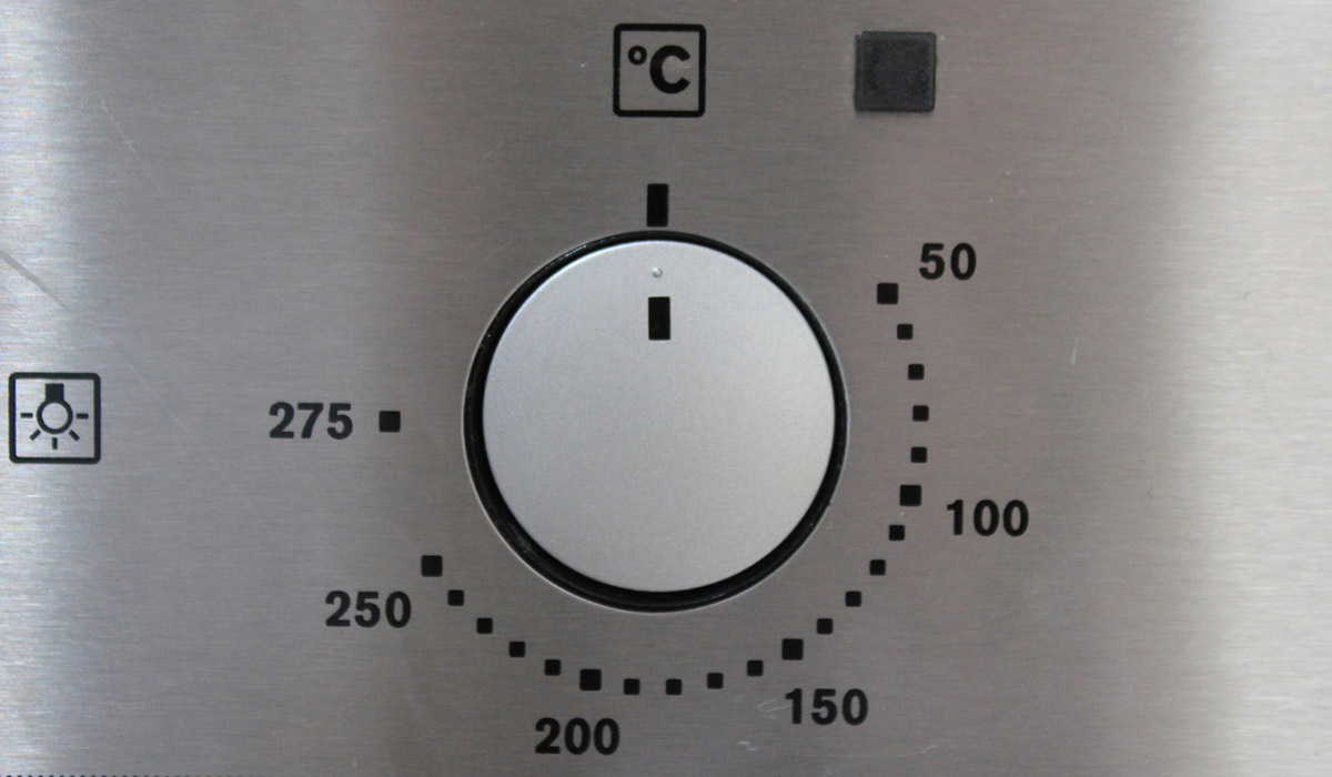 Oven temperature knob