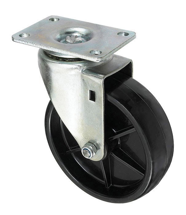 Caster for racks