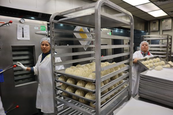 SHOPCraft bakery racks in use in commercial kitchen