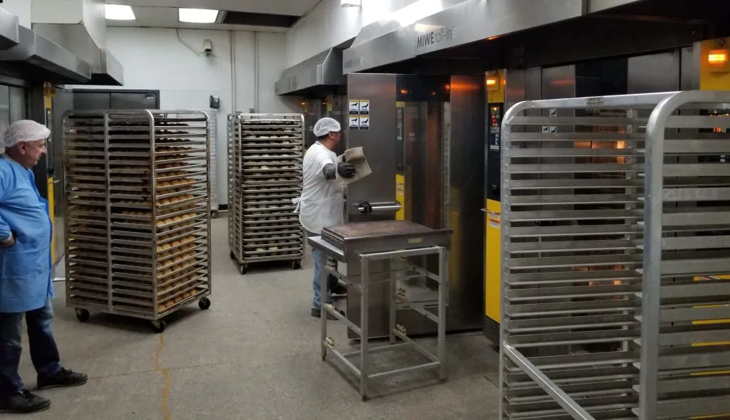 SHOPCraft sheet pan racks in commercial kitchen