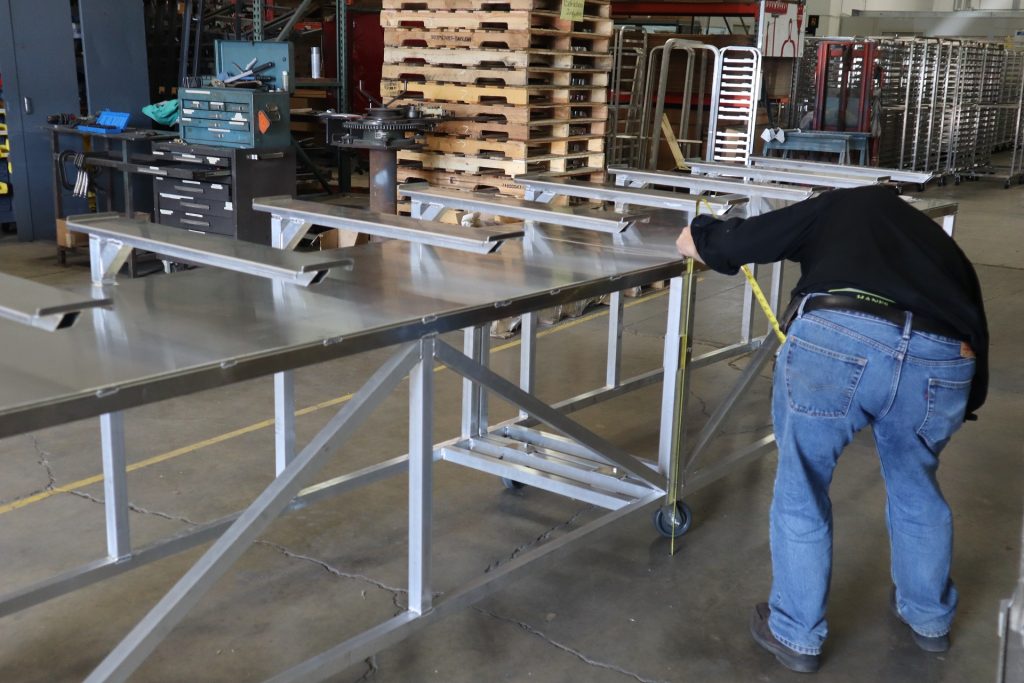 Fabricating specialized handling carts for aerospace firm