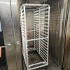 commercial bakery rack in oven