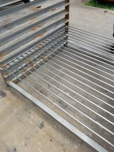 corroded steel racks at ed miniat