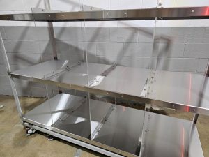 custom steel racks for food storage
