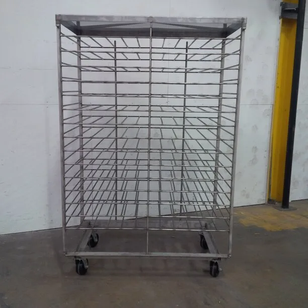 steel food production rack for food company