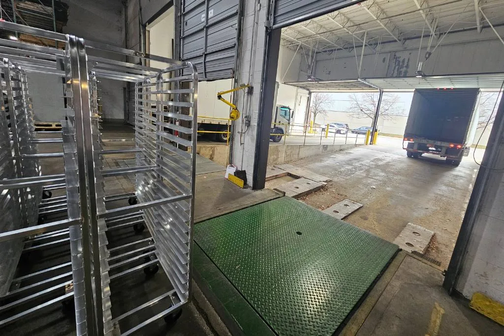 Pan racks ready to dispatch