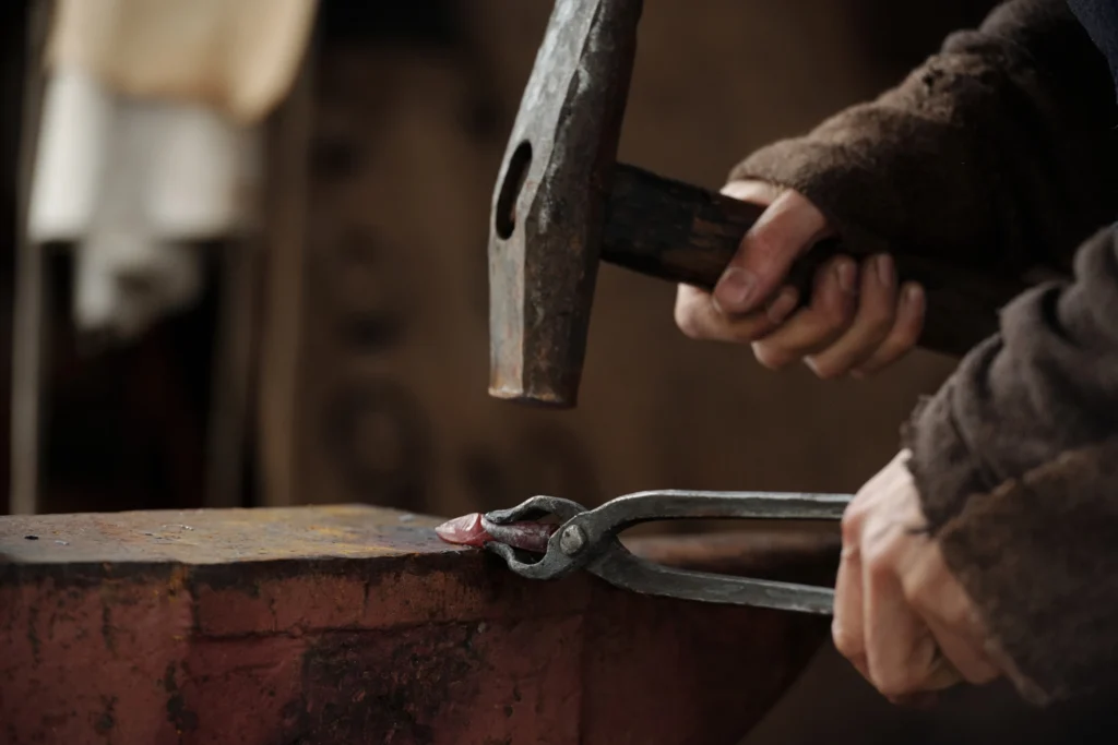 Forge welding by a blacksmith | Schaumburg Specialties