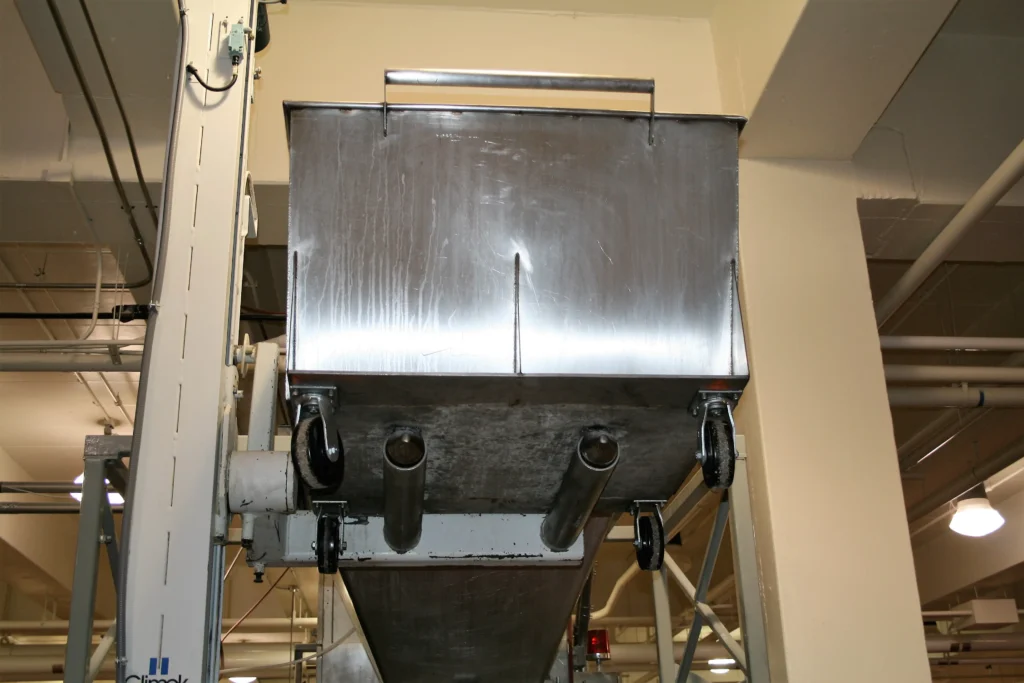 Custom built dough troughs on automated production line part1 | Schaumburg Specialties