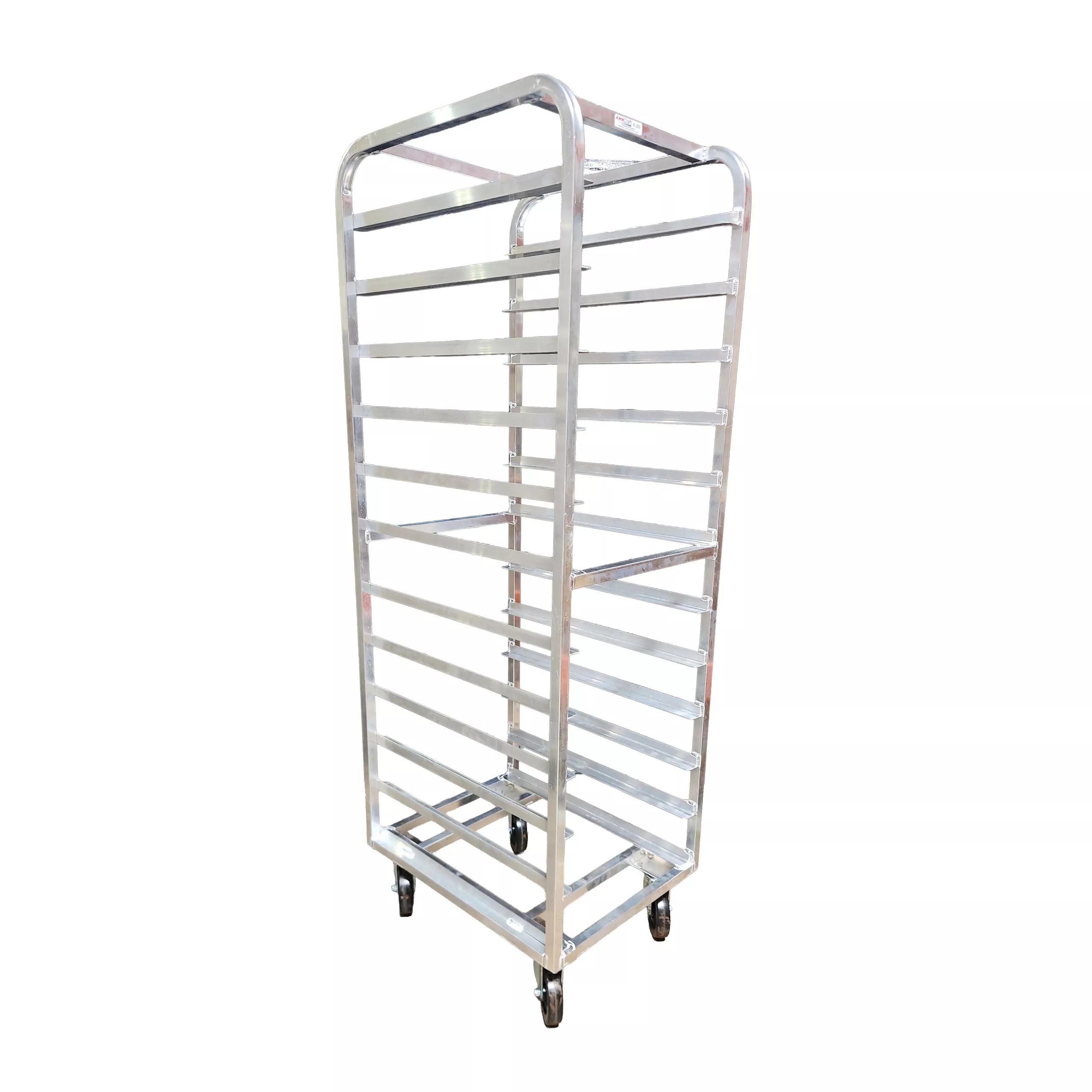 12 tier aluminum pan rack
