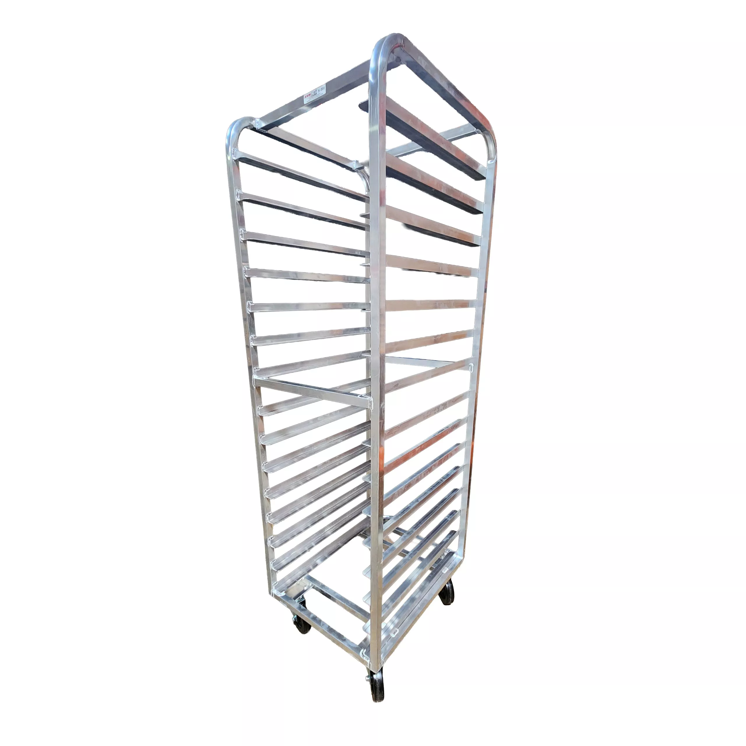 15 tier aluminum pan rack