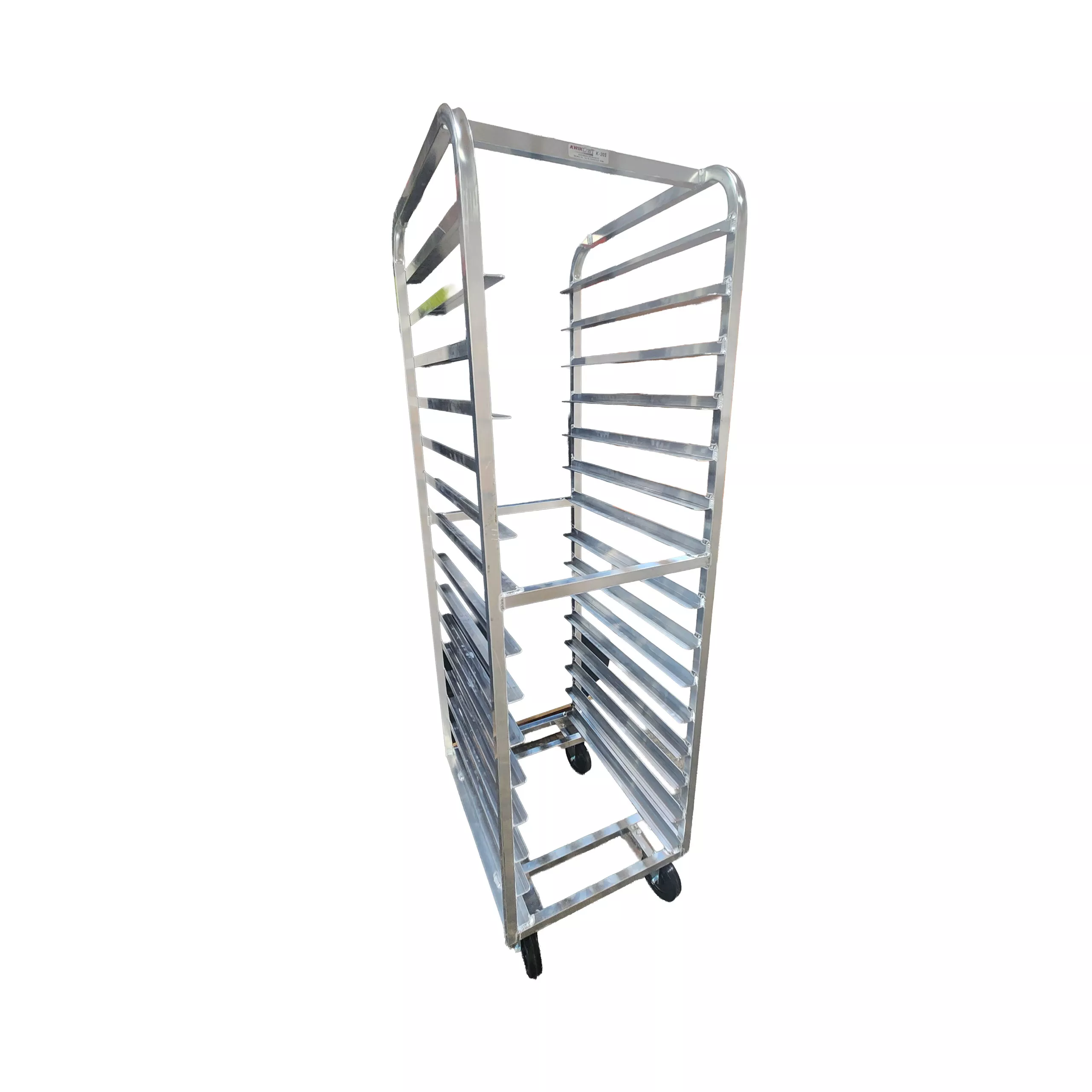 15 tier aluminum pan rack
