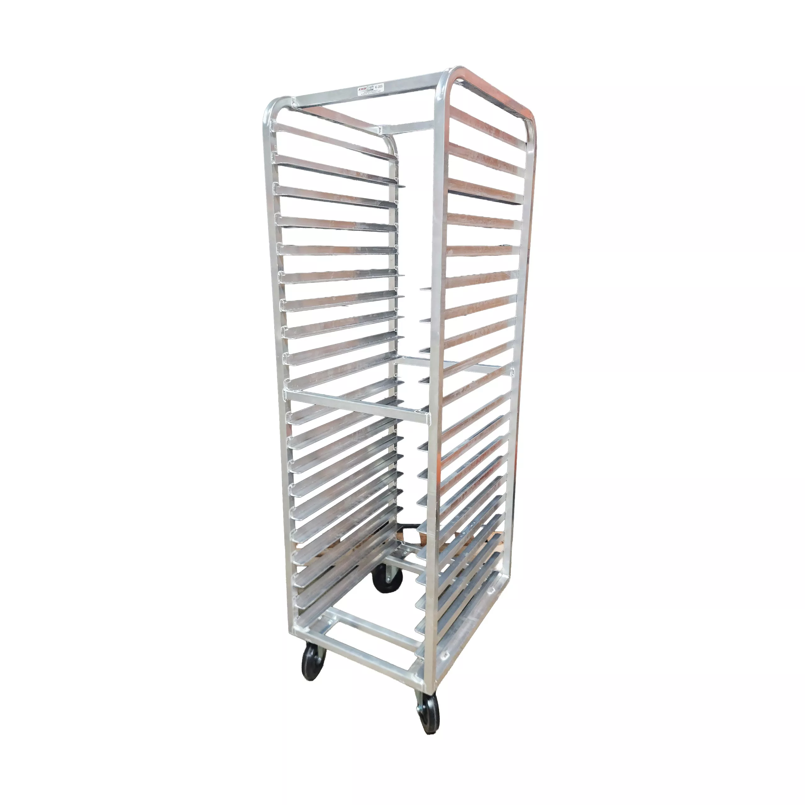 20 tier aluminum pan rack