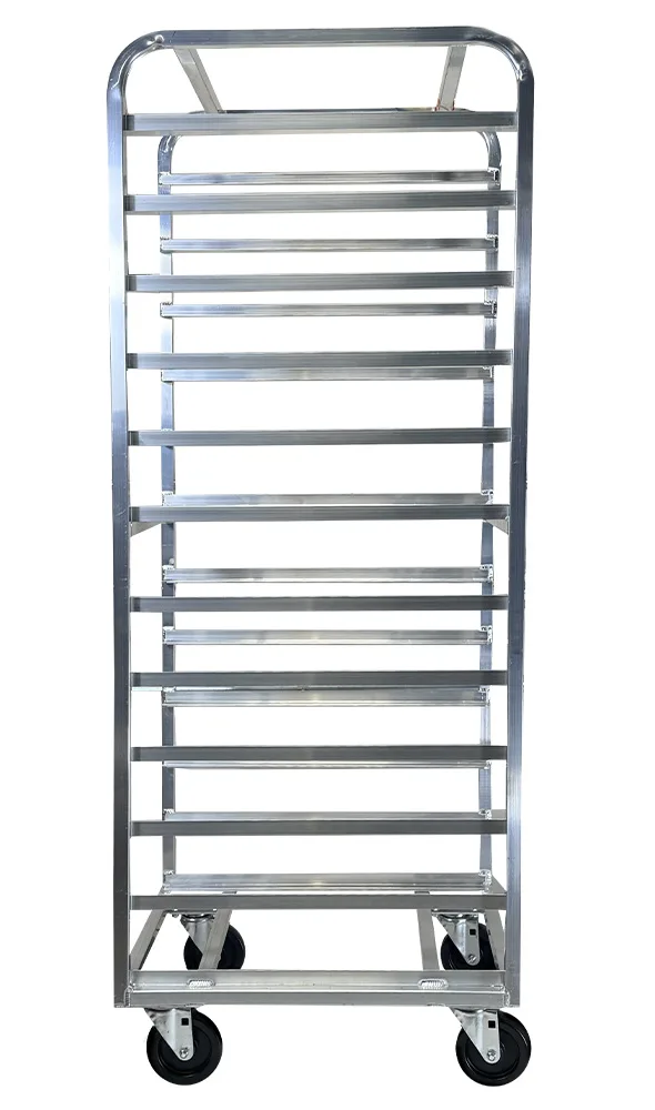 12 tier aluminum pan rack