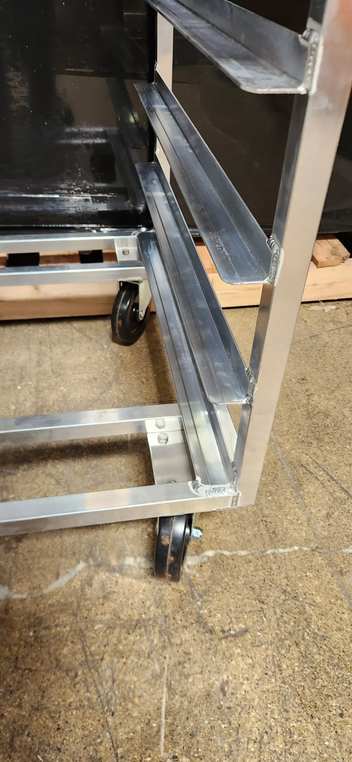 15 tier aluminum pan rack
