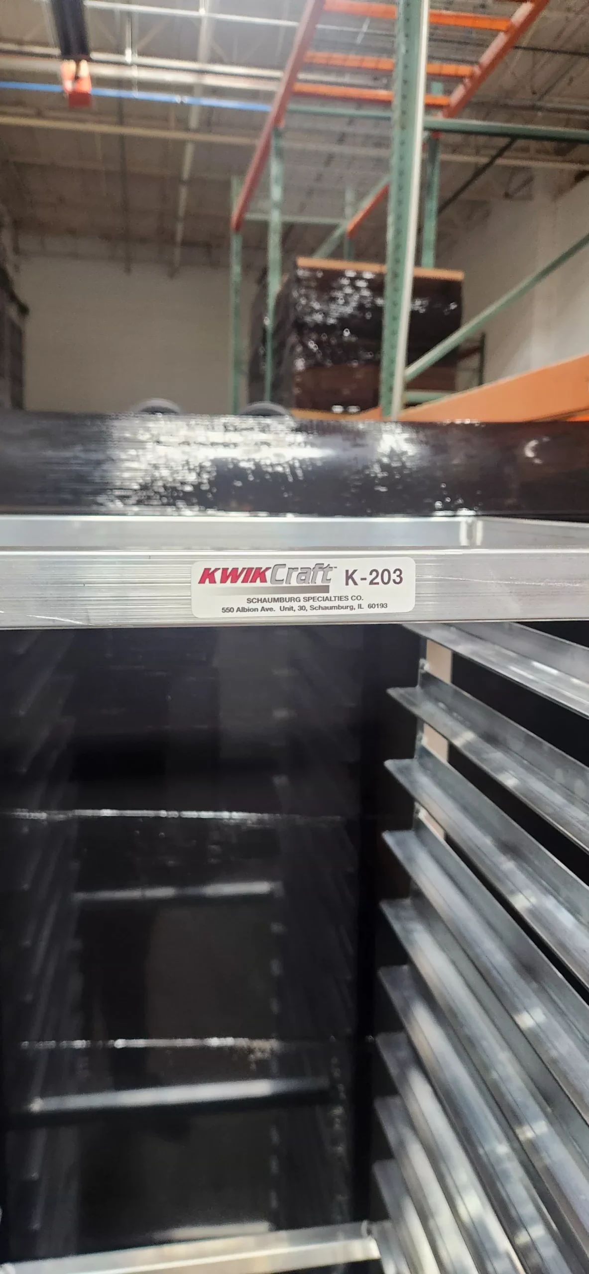 20 tier aluminum pan rack