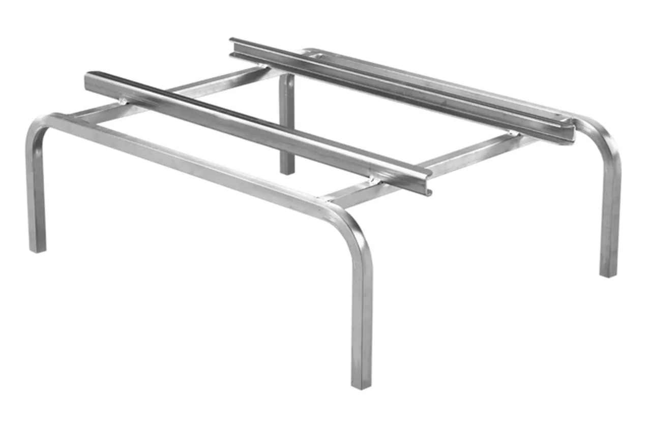 Customizable Aluminum Double Oven Racks | Non-metal Wheels | Standard Oven Lifts Variants | 1" Square, 1/8" Wall Tube Frame | SHOPCraft