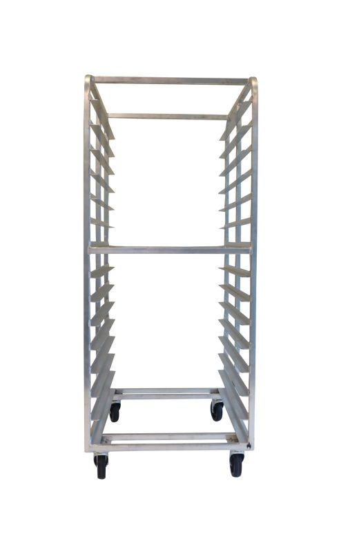 Customizable Aluminum Double Oven Racks | Non-metal Wheels | Standard Oven Lifts Variants | 1" Square, 1/8" Wall Tube Frame | SHOPCraft