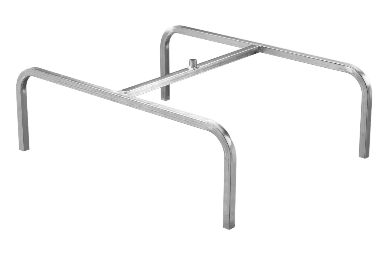 Customizable Aluminum Double Oven Racks | Non-metal Wheels | Standard Oven Lifts Variants | 1" Square, 1/8" Wall Tube Frame | SHOPCraft