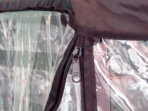 Clear Vinyl Zipper Single Bun Pan Rack Covers